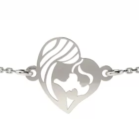   Βραχιόλι με ασημένια αλυσίδα μοντέλο Mother and Daughter