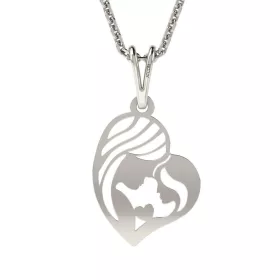   Mother and Daughter ασημένια μενταγιόν αλυσίδα