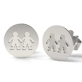   Μοντέλο Banut ασημένια σκουλαρίκια για αγόρια frat