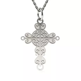   Κρεμαστό ασημένιο μοντέλο Christian Cross