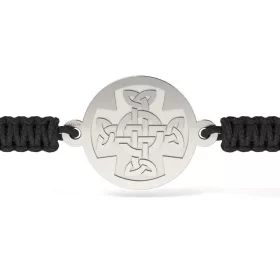   Ασημένιο βραχιόλι με κορδόνι Ορθόδοξο μοντέλο 11