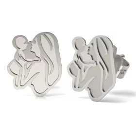   Μητρικά και παιδικά ασημένια σκουλαρίκια