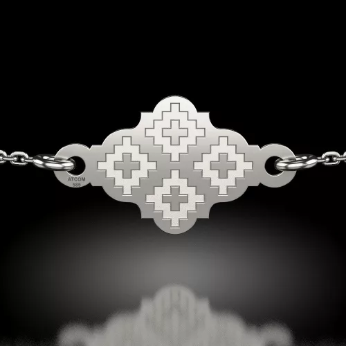 Βραχιόλι με ασημένια αλυσίδα, Τρανσυλβανικά παραδοσιακά μοτίβα