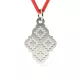 Ασημένιο μενταγιόν με κορδόνι παραδοσιακά τρανσυλβανικά μοτίβα
