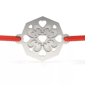   Ασημένιο βραχιόλι με κορδόνι μοντέλο Hora από την Oltenia