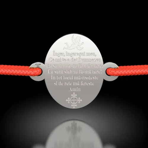 Ασημένιο βραχιόλι με κορδόνι μοντέλο Inger Ingeras