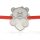 Ασημένιο βραχιόλι με κορδόνι μοντέλο Love little bear