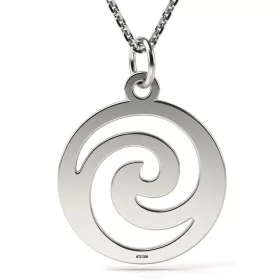   Ασημένια μενταγιόν αλυσίδα μοντέλο Mirage