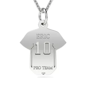   Αλυσίδα με ασημί κρεμαστό μοντέλο Πουκάμισο ποδοσφαίρου