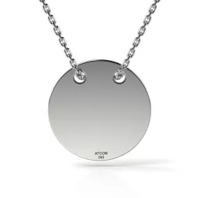   Αλυσίδα με ασημί μενταγιόν μοντέλο Banut απλό