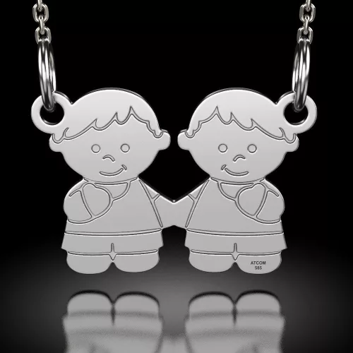 Ασημένιο κολιέ, μοντέλο αγοριού