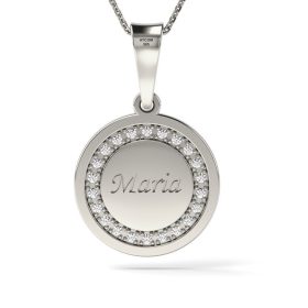   Ασημένιο κολιέ Magic Coin Cristale μοντέλο