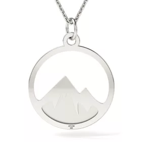 Ασημένιο κολιέ βουνό μοντέλο