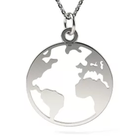 Ασημένιο κολιέ γήινο μοντέλο