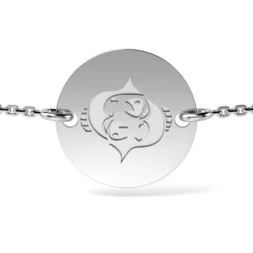   Βραχιόλι με ασημένια αλυσίδα μοντέλου Ιχθείς