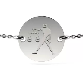   Βραχιόλι με ασημένια αλυσίδα μοντέλου Libra