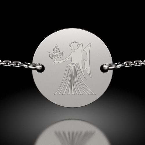Βραχιόλι με ασημένια αλυσίδα μοντέλο Virgo