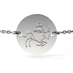   Βραχιόλι με ασημένια αλυσίδα μοντέλο Τοξότης