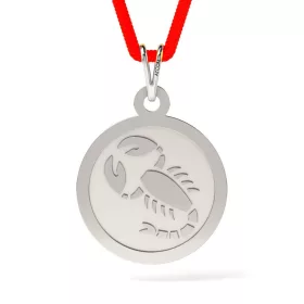   Ασημένιο μενταγιόν με κορδόνι Talisman Scorpion μοντέλο