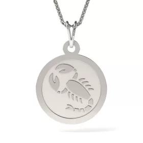   Ασημένια μενταγιόν αλυσίδα Talisman Scorpion