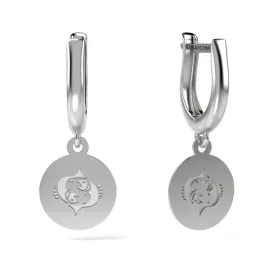   Ασημένια σκουλαρίκια μοντέλο Ιχθύς