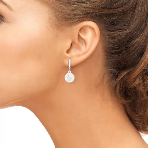 Ασημένια σκουλαρίκια Aries model1