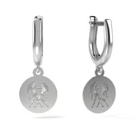 Δίδυμα ασημένια σκουλαρίκια