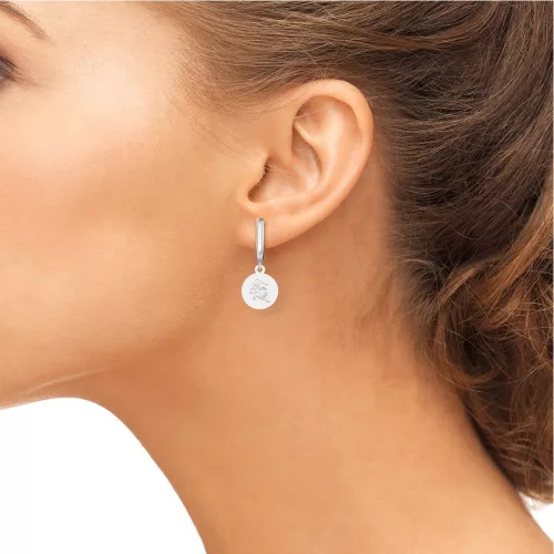 Ασημένια σκουλαρίκια Leo model