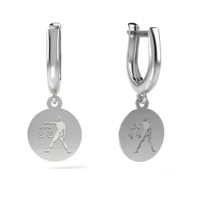 Ασημένια σκουλαρίκια μοντέλο Libra