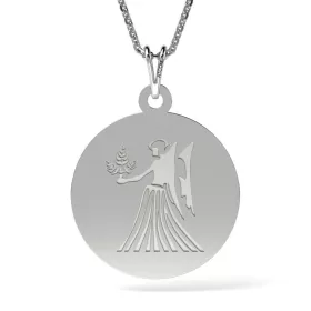   Ασημένια μενταγιόν αλυσίδα μοντέλο Virgo