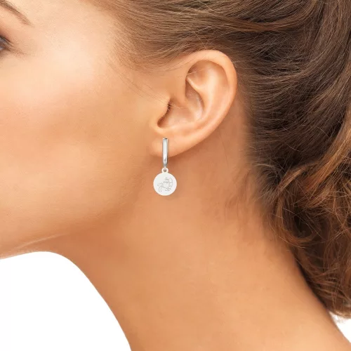 Ασημένια σκουλαρίκια μοντέλο Τοξότης