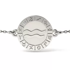   Βραχιόλι με ασημένια αλυσίδα μοντέλο Aquarius