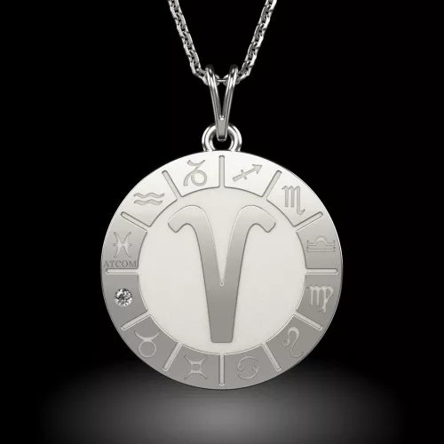 Κρεμαστό ασημένιο μοντέλο Aries