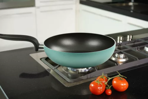 Wok Flonal The Wall, 26 εκ., αντικολλητικό PB-Tech με βάση το νερό, βάση 3,5 mm, για αέριο/ηλεκτρικές/υαλοκεραμικές