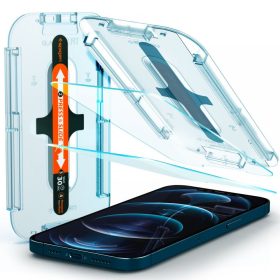   Σετ 2 προστατευτικών μεμβρανών Spigen Glas.TR EZ FIT για Apple iPhone 12 Pro Max