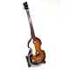 Miniatură chitara bas Indomini MGT-2028, Paul McCartney The Beatles, lemn de mahon, plastic și metal, stil clasic