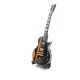 Miniatură chitara Indomini BMG-003, 15cm James Hetfield style, lemn de mahon, plastic și metal, 15,5 x 6 x 0,4 cm