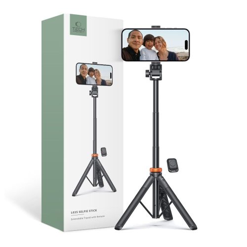 Selfie Stick Tripod Universal Tech-Protect L03S Μπλεtooth Μαύρος
